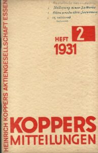 KOPPERS MITTEILUNGEN – 2/1931