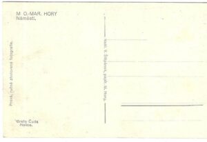 M. O. – MAR. HORY: NÁMĚSTÍ pohlednice