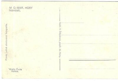 M. O. – MAR. HORY: NÁMĚSTÍ pohlednice