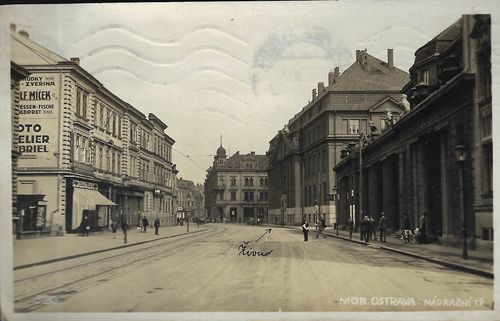 MOR. OSTRAVA: NÁDRAŽNÍ TŘ. pohlednice