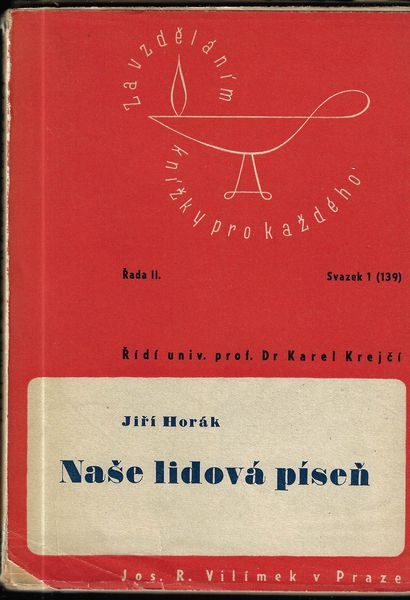 NAŠE LIDOVÁ PÍSEŇ – Jiří Horák