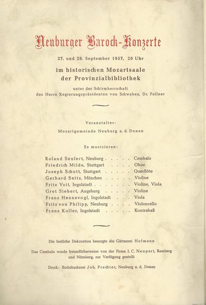 NEUBURGER BAROCK-KONZERTE – detail 1