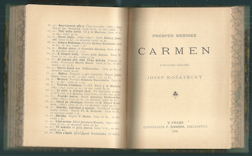 PÁD DOMU USHEROVÝCH / Z MOŘE A POBŘEŽÍ / VOJENSKÉ POVÍDKY / CARMEN / JINAK HLAVA, JINAK SRDCE – detail 3