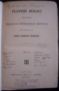 PLATONIS DIALOGI, VOL.III. – Carol Frideric Hermann