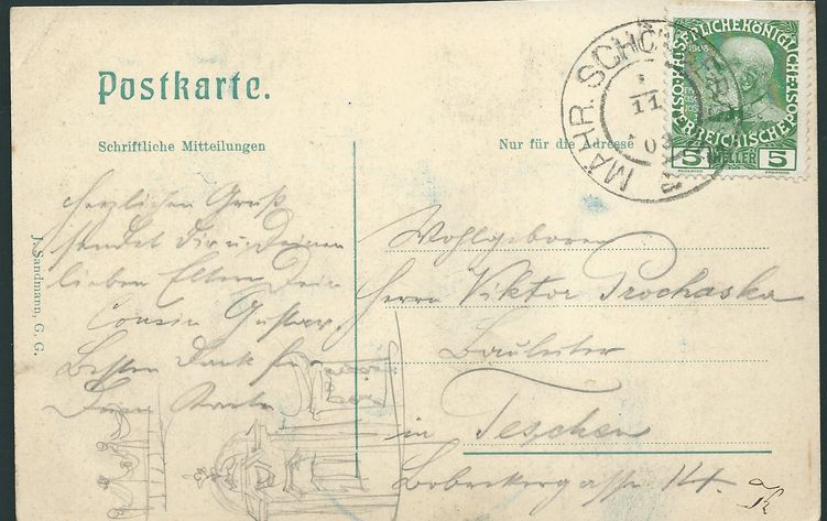 ŠUMPERK (MÄHR. SCHÖNBERG) - DEUTSCHES VEREINSHAUS – detail 1