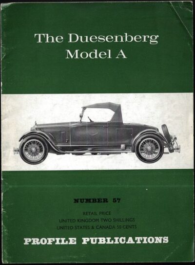 THE DUESENBERG MODEL A – Charles L. Betts
