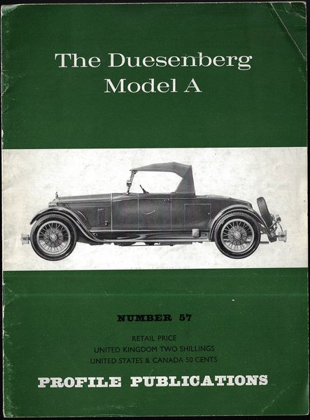 THE DUESENBERG MODEL A – Charles L. Betts
