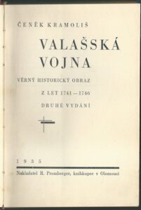 VALAŠSKÁ VOJNA – Čeněk Kramoliš