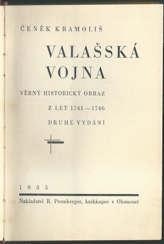 VALAŠSKÁ VOJNA – Čeněk Kramoliš