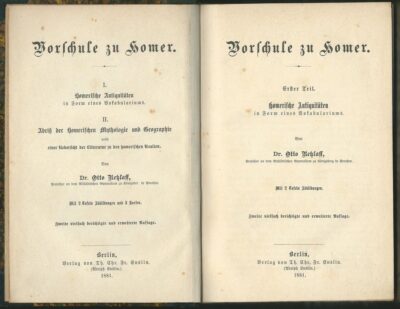 VORSCHULE ZU HOMER – Otto Reklass