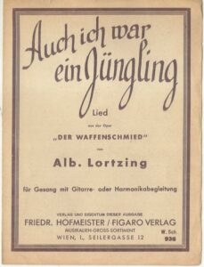 AUCH ICH WAR EIN JÜNGLING – A. Lortzing
