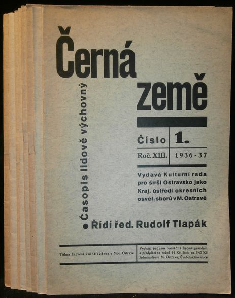 ČERNÁ ZEMĚ – ROČ. XIII., 1936-1937 – Rudolf Tlapák