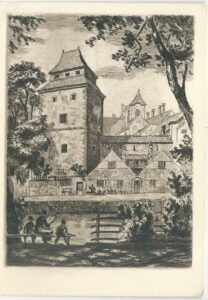 ČESKÉ BUDĚJOVICE: HRADEBNÍ VĚŽ ZV. ŽELEZNÁ PANNA pohlednice