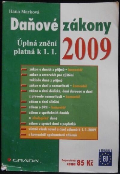 DAŇOVÉ ZÁKONY 2009 – Hana Marková