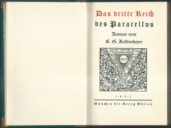 DAS DRITTE REICH DES PARACELSUS / DIE KINDHEID DES PARACELSUS / DAS GESTIRN DES PARACELSUS – detail 2