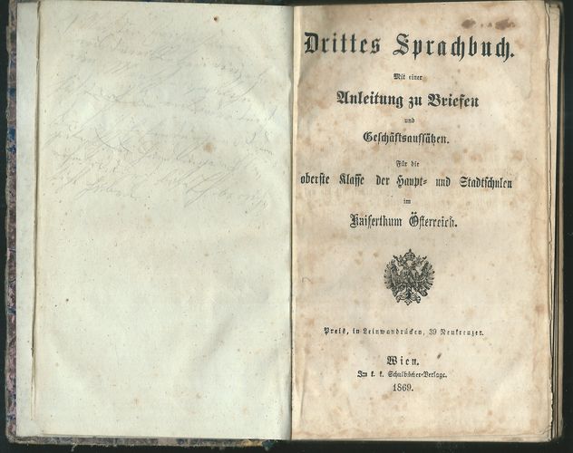 DRITTES SPRACHBUCH – detail 1