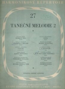 HARMONIKOVÝ REPERTOIR 27 – TANEČNÍ MELODIE 2