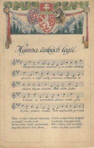 HYMNA ČESKÝCH LEGIÍ pohlednice