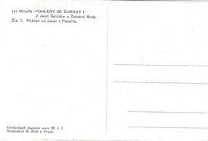 JAN MINAŘÍK – POHLED NA JAVO7R Z PANCÍŘE pohlednice