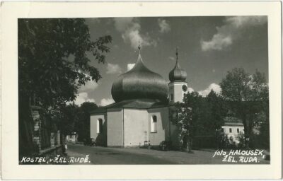 KOSTEL V ŽELEZNÉ RUDĚ pohlednice
