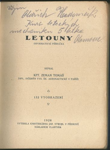LETOUNY – Tomáš Zeman