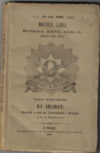 MATICE LIDU 1892 – NA ARARAT – Primus Sobotka