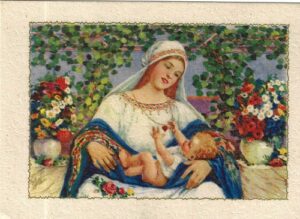 MATKA S DÍTĚTEM pohlednice