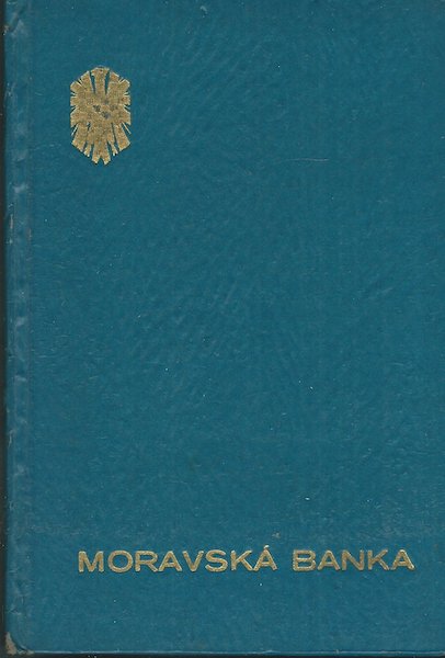 MORAVSKÁ BANKA - VKLADNÍ KNÍŽKA – detail 1