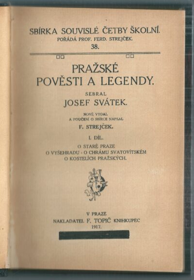 PRAŽSKÉ POVĚSTI A LEGENDY – Josef Svátek