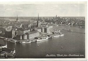 STOCKHOLM: UTSIKT FRAN STADSHAUSETS TORN pohlednice