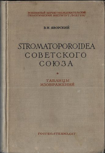 stromsovsaj STROMATOPOROIDEA SOVETSKOGO SOJUZA – V. I. Javorskij