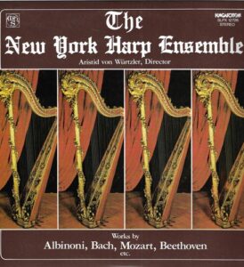 THE NEW YORK HARP ENSEMBLE – ALBINONI, BACH, MOZART, BEETHOVEN, ETC. (LP)