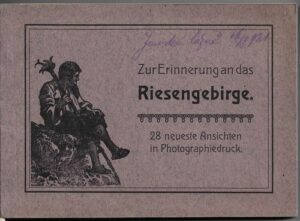 ZUR ERINNERUNG AN DAS RIESENGEBIRGE pohlednice