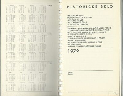 HISTORICKÉ SKLO 1979 kalendář