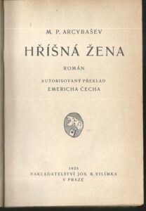 HŘÍŠNÁ ŽENA / ŽENA OTROKYNĚ A JINÉ NOVELY – M. P. Arcybašev