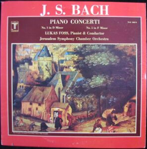 J. S. BACH – PIANO CONCERTI – No. 1 IN D MINOR / No. 5 IN F MINOR (LP)