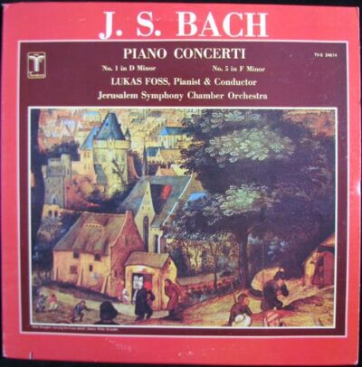 J. S. BACH – PIANO CONCERTI – No. 1 IN D MINOR / No. 5 IN F MINOR LP deska