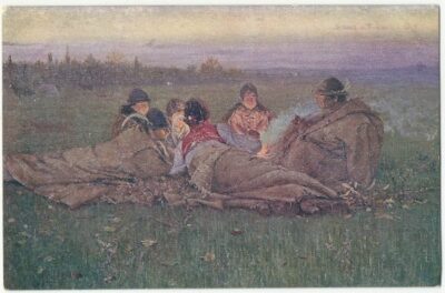 JOŽA ÚPRKA: NA PASTVĚ pohlednice