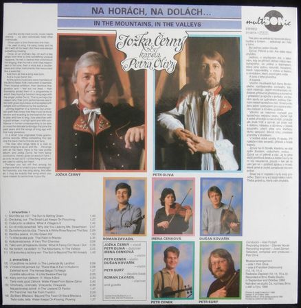 JOŽKA ČERNÝ & KAPELA PETRA OLIVY - NA HORÁCH, NA DOLÁCH – detail 1