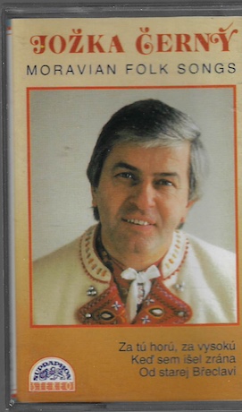 jozcern JOŽKA ČERNÝ – MORAVIAN FOLK SONGS MC kazeta