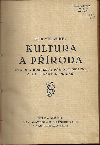 kultraprird.pdf KULTURA A PŘÍRODA – Bohumil Bauše