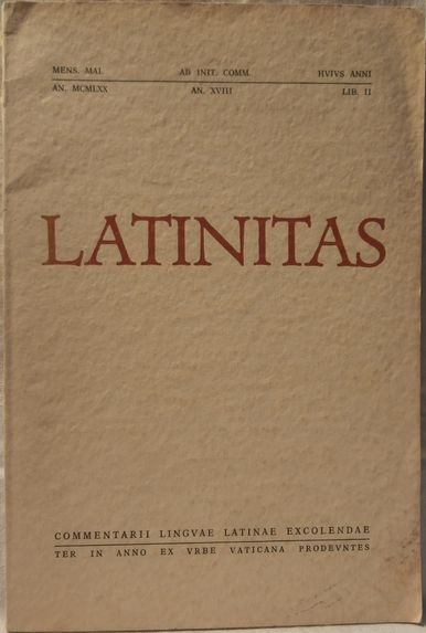 latinitas LATINITAS