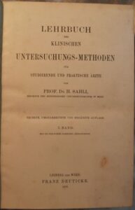 LEHRBUCH DER KLINISCHEN UNTERSUCHUNGS-METHODEN – I. BAND