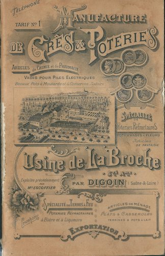 manfdecrespotrs MANUFACTURE DE GRES ET POTERIES: USINE DE LA BROCHE – Digoin