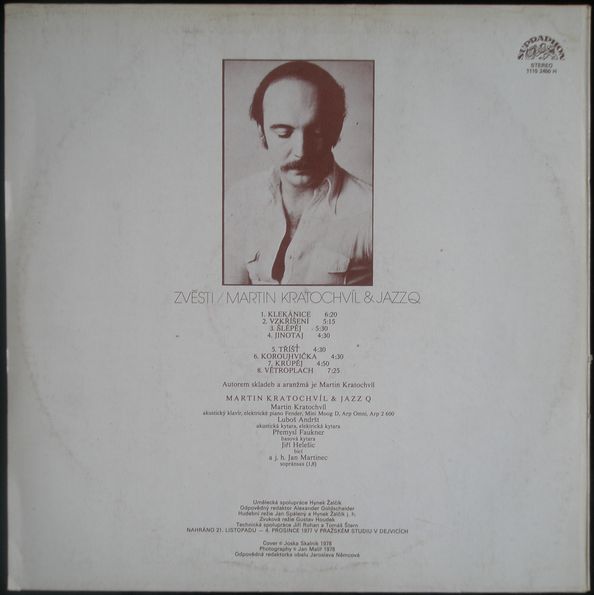 MARTIN KRATOCHVÍL & JAZZ Q - ZVĚSTI – detail 1