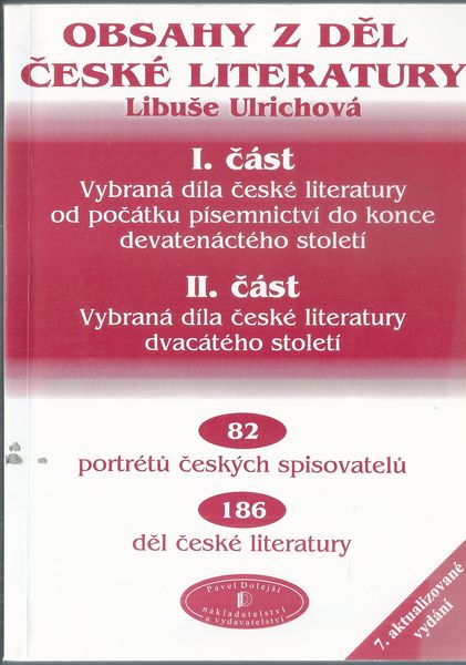 OBSAHY Z DĚL ČESKÉ LITERATURY – Libuše Ulrichová