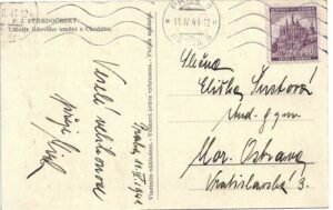 P. J. STŘEDOČESKÝ: MOTIV LIDOVÉHO UMĚNÍ Z CHODSKA pohlednice