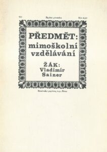 PAN OTON A CVOČEK V CHLUPATÉM UCHU – Vladimír Sainer