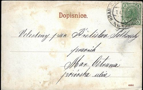 POZDRAV Z HRANIC NA MORAVĚ – detail 1