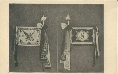 PUTOVNÍ VLAJKA DOROSTU VÝCHODOČESKÉ SOKOLSKÉ ŽUPY PIPPICHOVY pohlednice